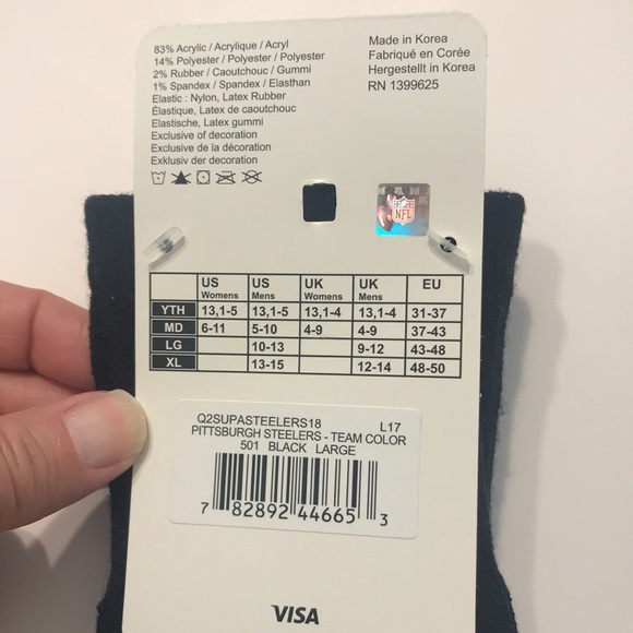 NWT NFL Steelers Socks - Picture 4 of 4